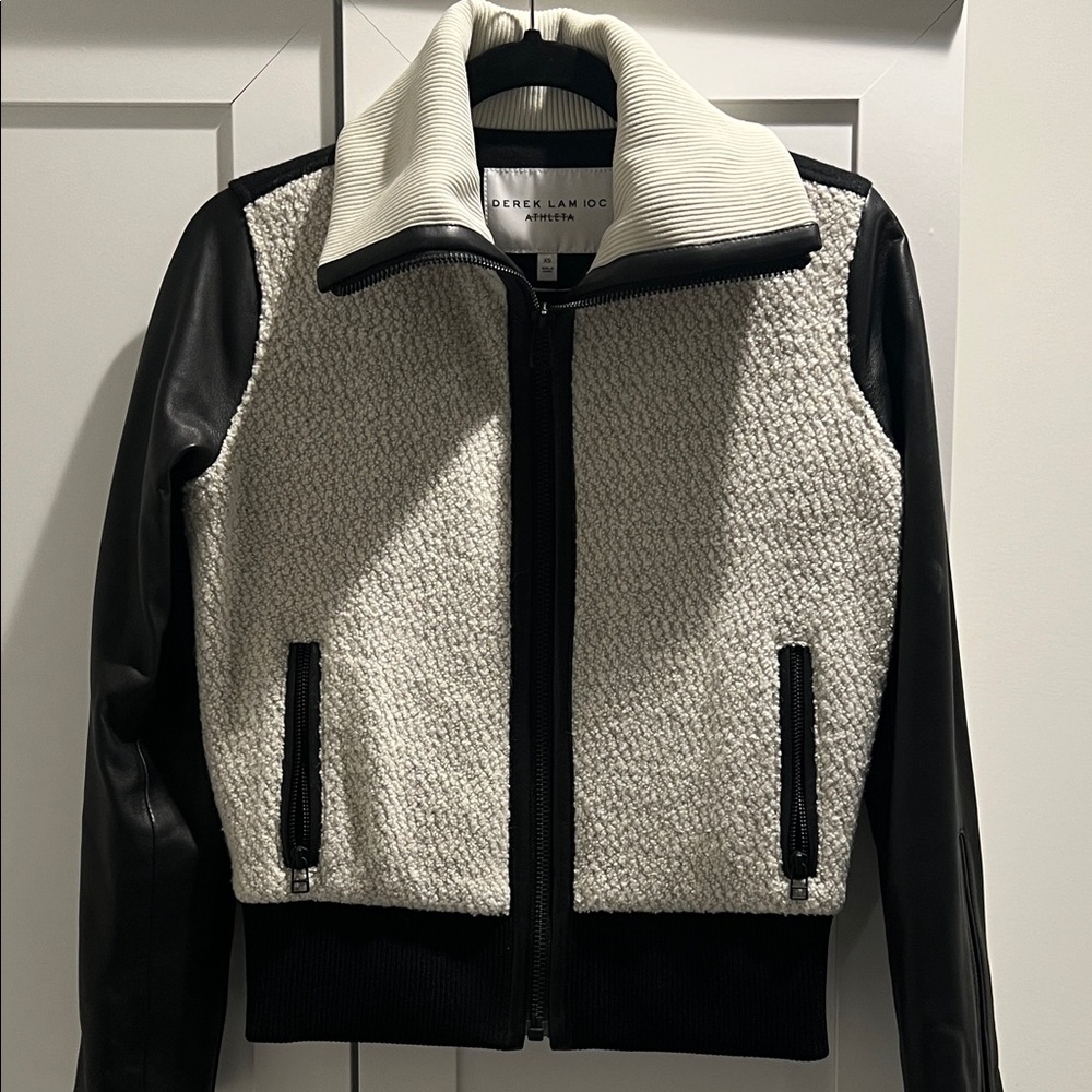 Derek Lam | Athleta Black and White Bomber Jacket - XS, Like New